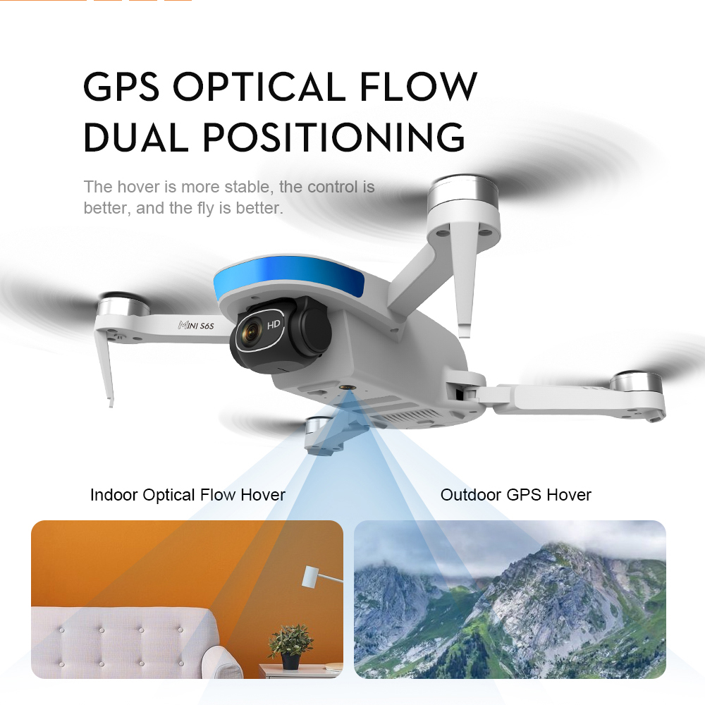 S6S GPS posicionamiento de flu - Drone Gimbal 2 Axis reseña y precio
